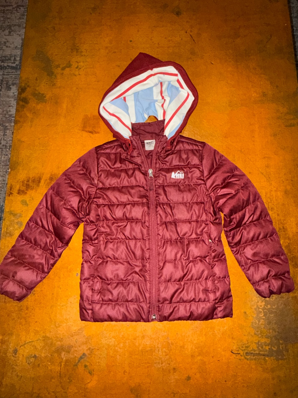REI Kids Quilted Jacket Burgundy